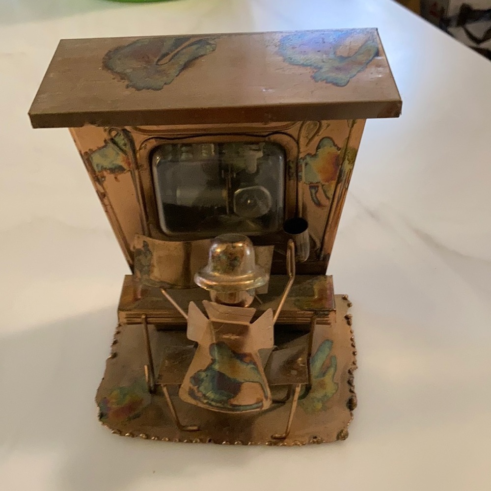 Music box-vintage burnished copper